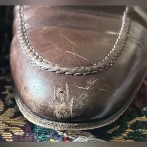 Gucci | Shoes | Vtg Gucci Classic Gg Gold Brown Leather Mens  display picture 1